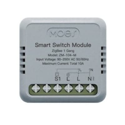 Dopuszkowy przekaźnik Zigbee MOES ZM-104-M zgodny z SUPLA