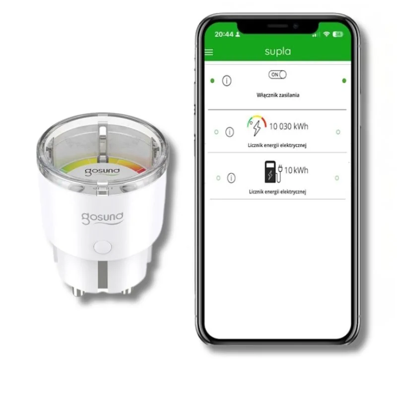 Gniazdko SP111 z oprogramowaniem SUPLA do monitorowania napięcia i sterowania obciążeniem