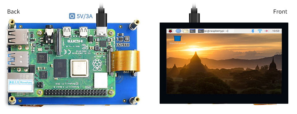 Wyświetlacz LCD dla Raspberry Pi 4