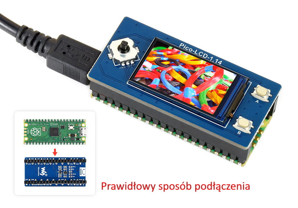 Wyswietlacz dla Raspberry Pi Pico