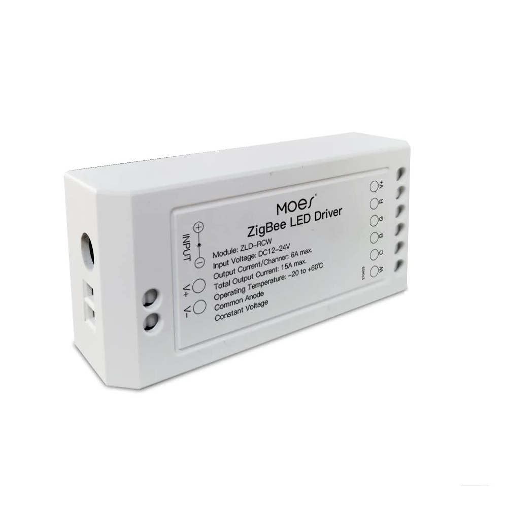 Řídicí jednotka světla RGBCCT se stmívačem ZigBee pro aplikaci SmartLife společnosti Tuya