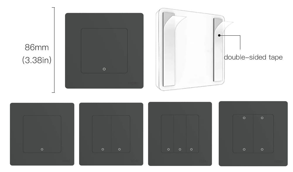 Pilot zigbee 4 kanałowy 