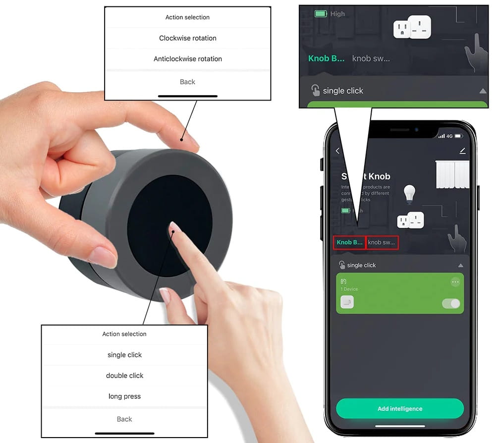 inteligentne pokrętło Tuya Smart LIfe Zigbee