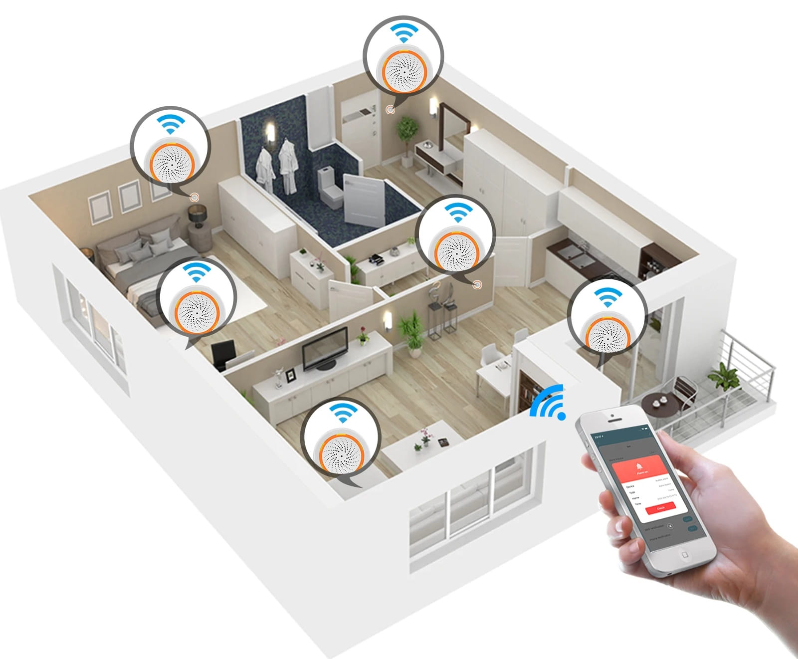 Syrena Alarmowa Tuya Zigbee