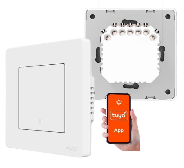 Mechaniczny inteligentny włącznik światła Zigbee MOES Star Ring