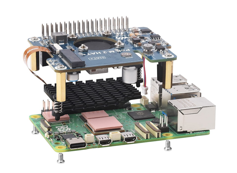 PCIe PoE M.2 dla Raspberry Pi 5