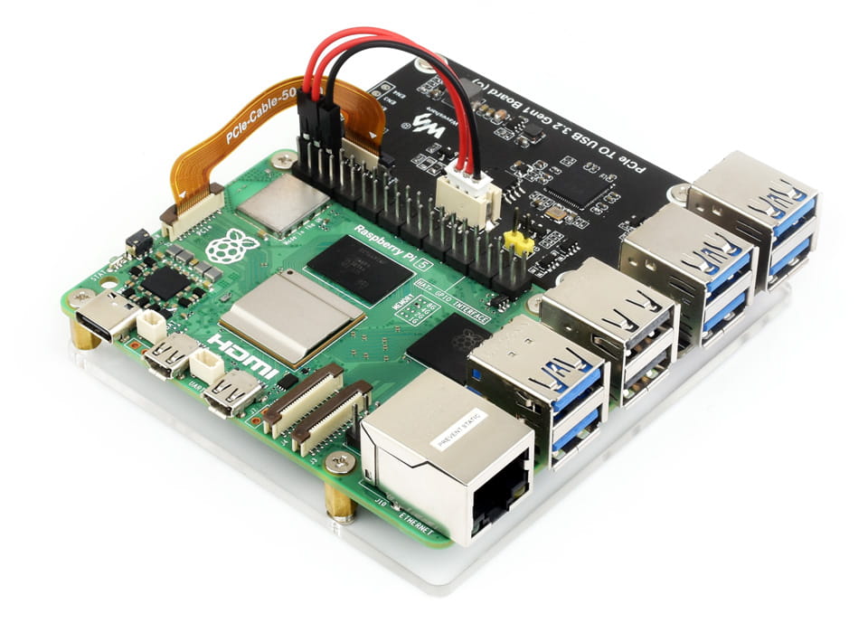 USB 3.2 rozszerzenie Raspberry Pi 5