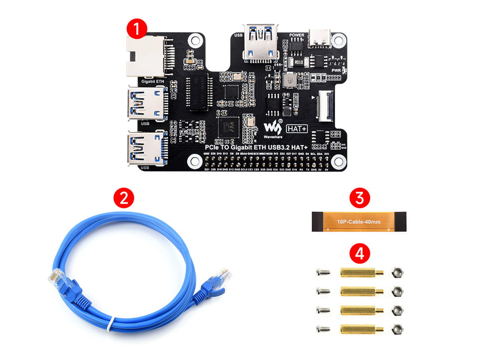 HAT+ PCIe kit for Pi5