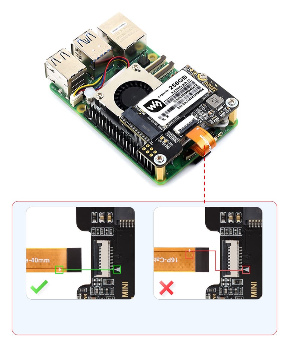Connecting PCIe M.2 Mini