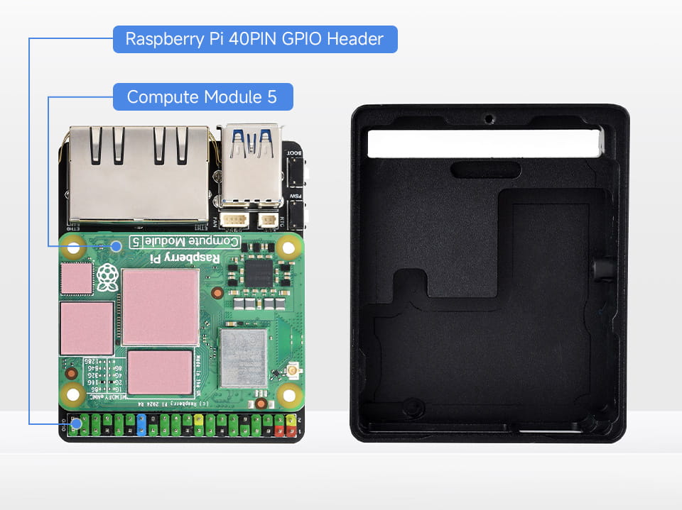 Mini Dual Gigabit Ethernet Base Board for CM5