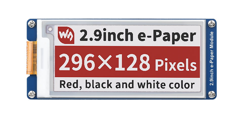 2,9palcový E-Paper displej (B) tříbarevný