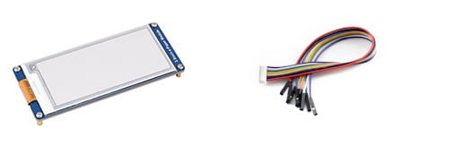 Obsah balení s 2,9palcovým E-Paper modulem (B)