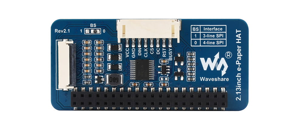 SPI Interface on E-Paper HAT module