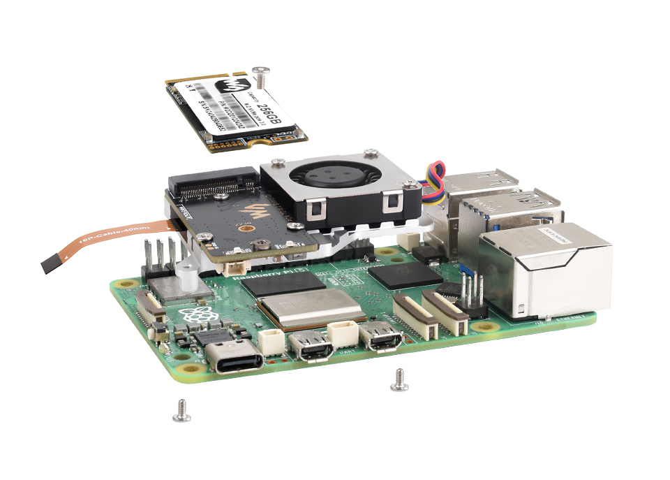 Cooling and M.2 adapter for Pi 5