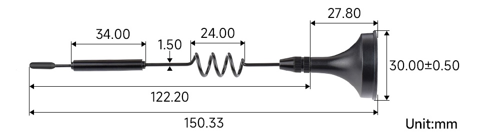 433MHz Antenna Dimensions