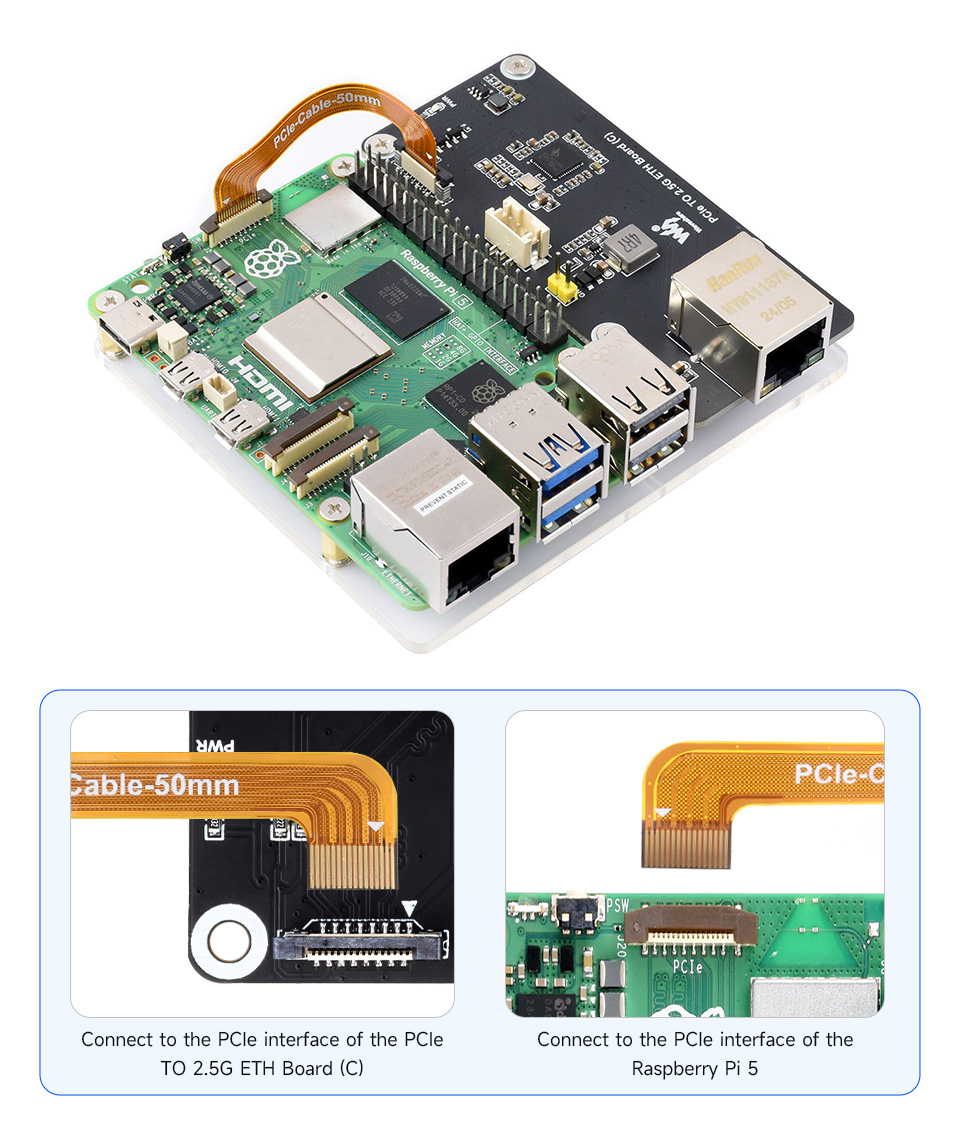 Připojení PCIe Pi5
