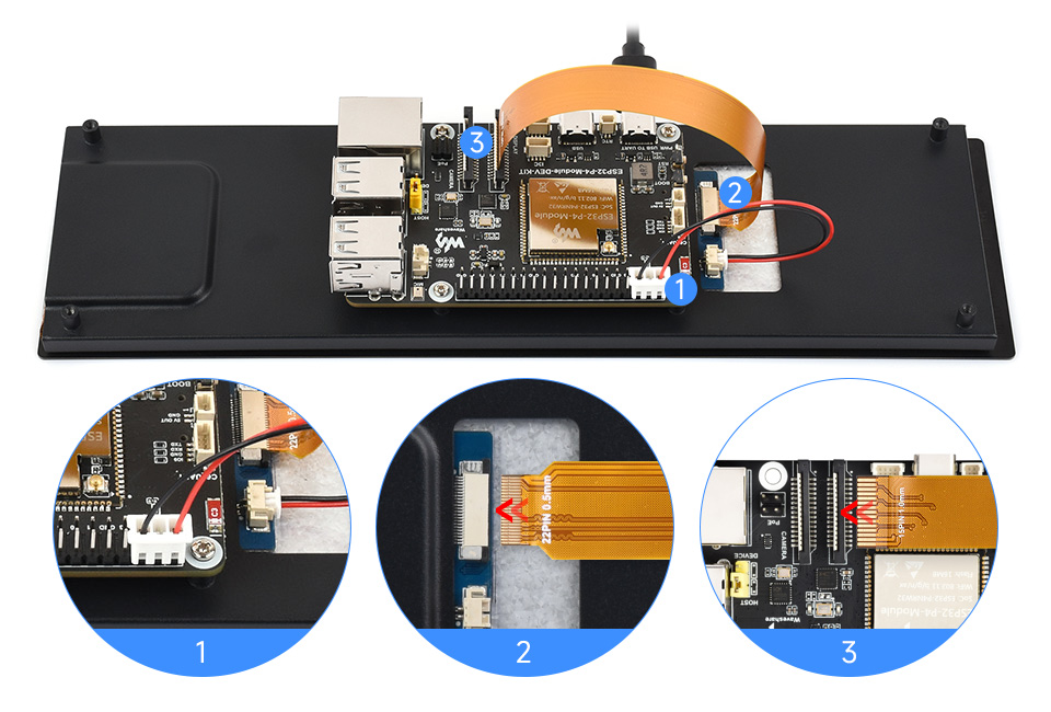 Połączenie z ESP32-P4 oraz platformami Luckfox