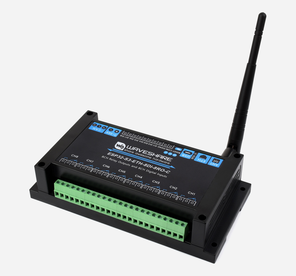 Przemysłowy moduł przekaźników WiFi ESP32-S3