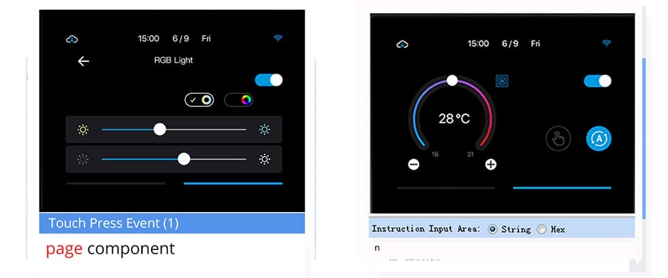 Interfejsy wyświetlacza Nextion Intelligent NX8048P070-011R