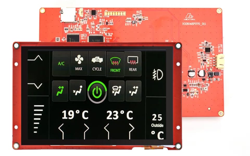 Wyświetlacz Nextion Intelligent NX8048P070-011C 7 cali 800x480 pojemnościowy panel dotykowy