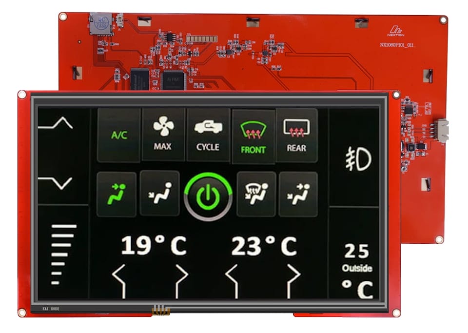 Wyświetlacz Nextion Intelligent NX1060P101-011R-I 10.1 cala IPS 1024x600 rezystancyjny panel dotykowy