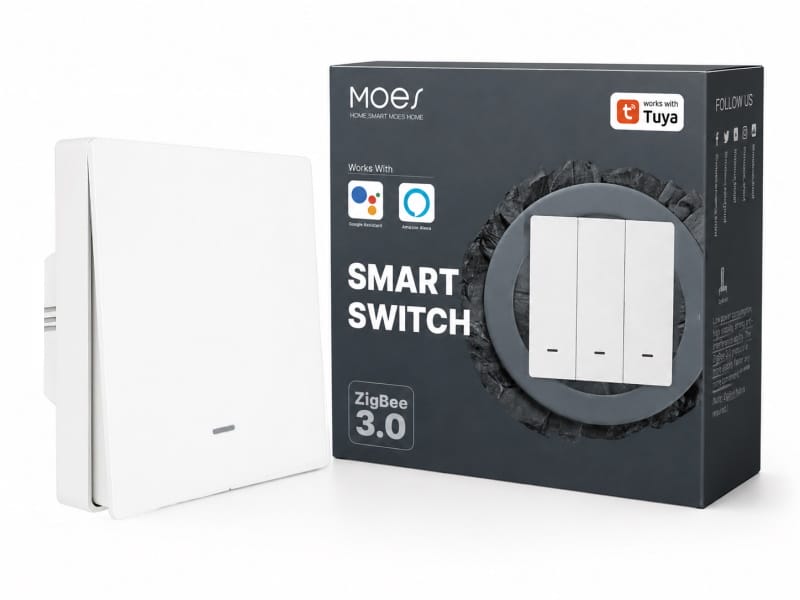 Zawartość zestawu włącznika inteligentnego ZigBee