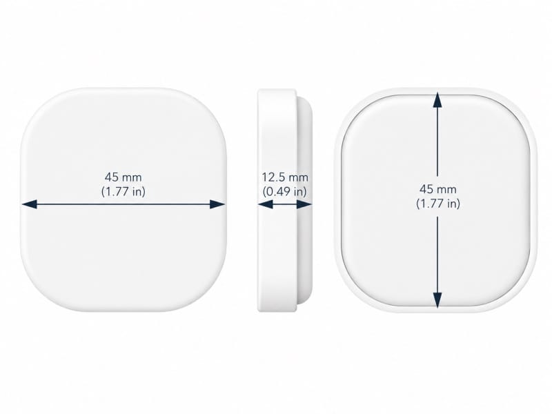 Wymiary inteligentnego przycisku ZigBee IP55