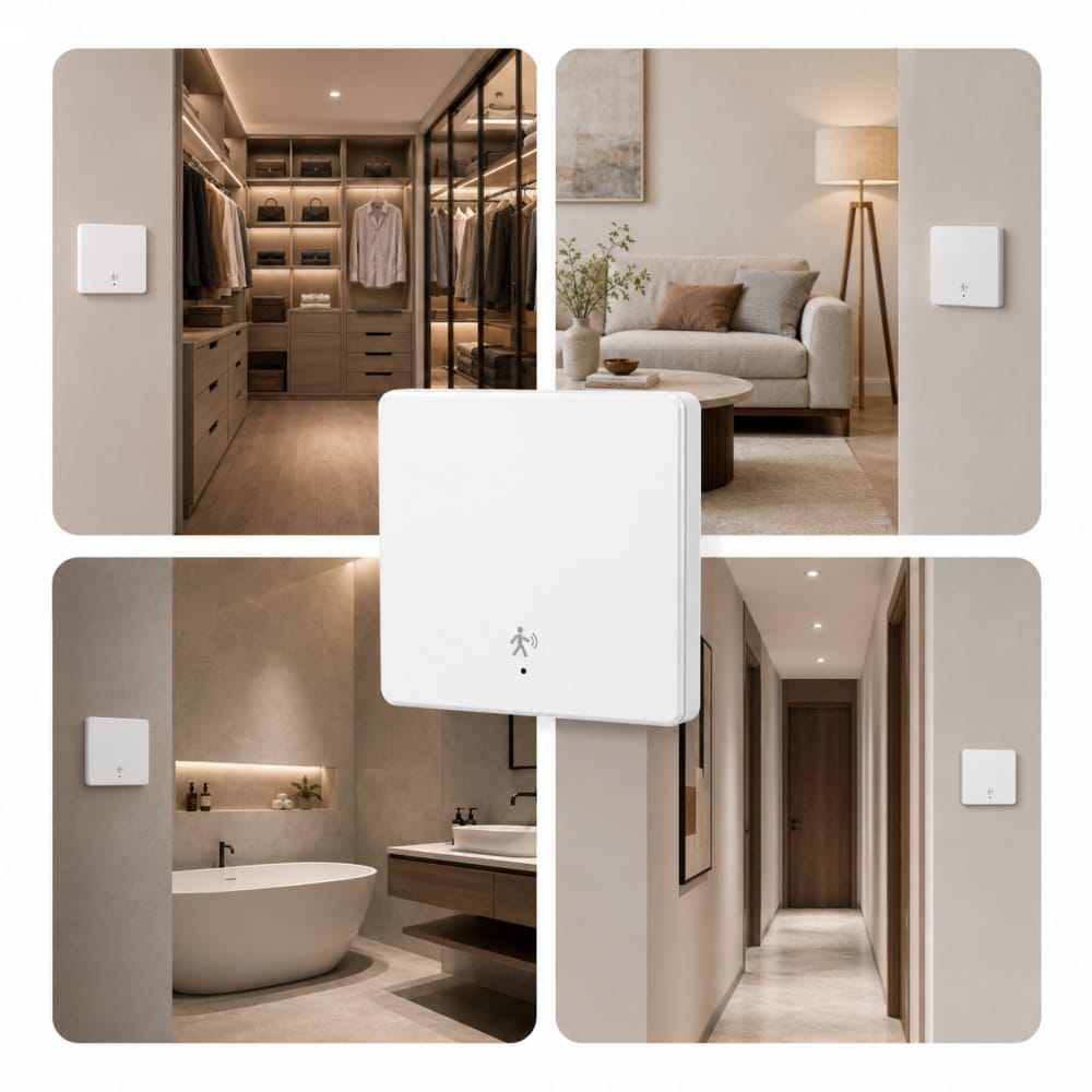 Czujnik ruchu mmWave Zigbee 3.0 z włącznikiem światła SVL01-Z