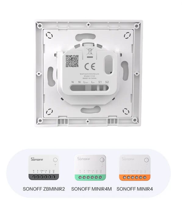 Kompatybilność obudowy E1GS z dopuszkowymi modułami SONOFF