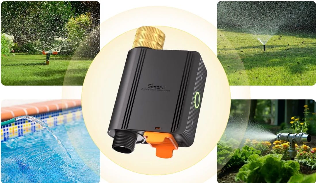 Sterowanie zaworem SONOFF Hydro ONE przez Zigbee i Bluetooth