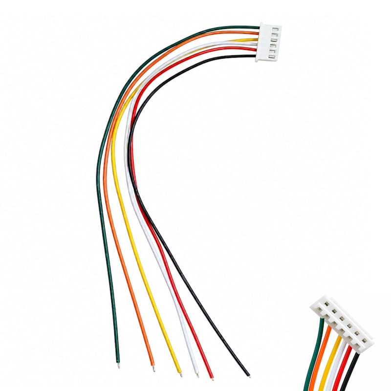 JST-XH 2,54 mm 6-pin wtyczka żeńska z przewodami 20 cm