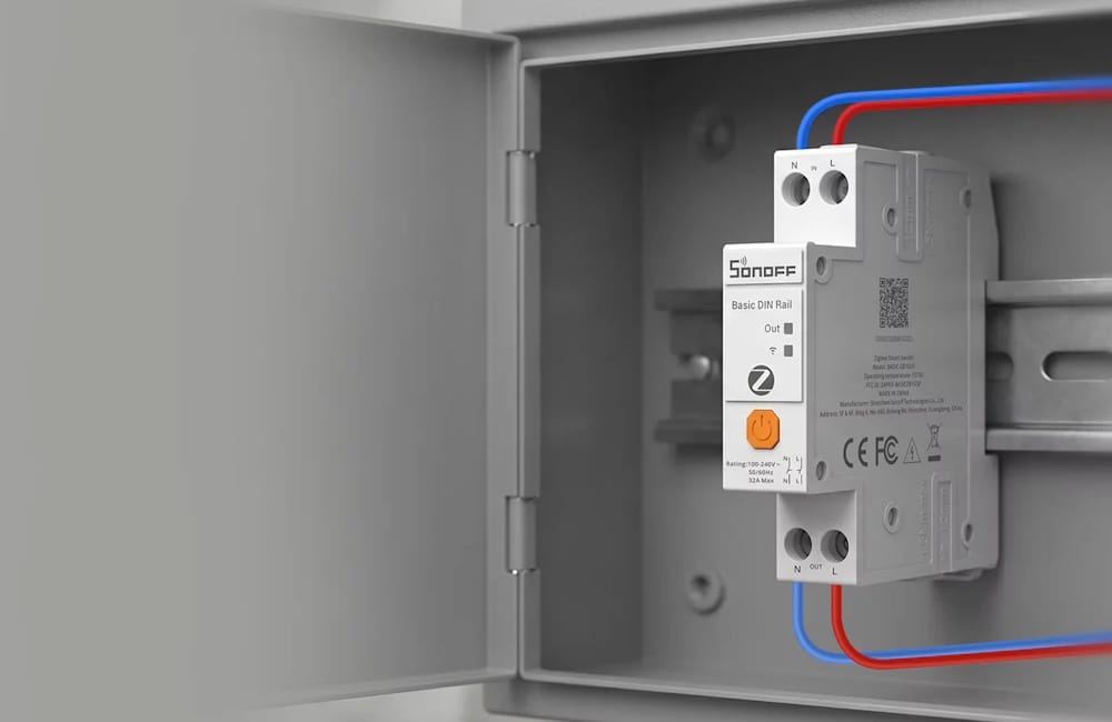 Przekaźnik na szynę DIN SONOFF BASIC-ZB1GSP Zigbee