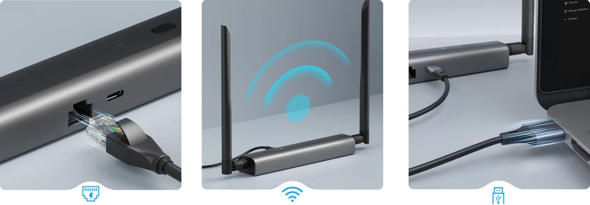 Opcje połączeń i zasilania SONOFF Dongle-MZG23