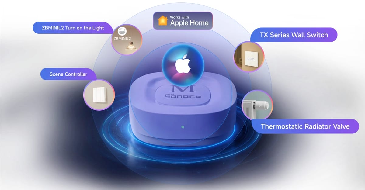 Kompatybilność bramki SONOFF Bridge Max z Apple Home i Zigbee