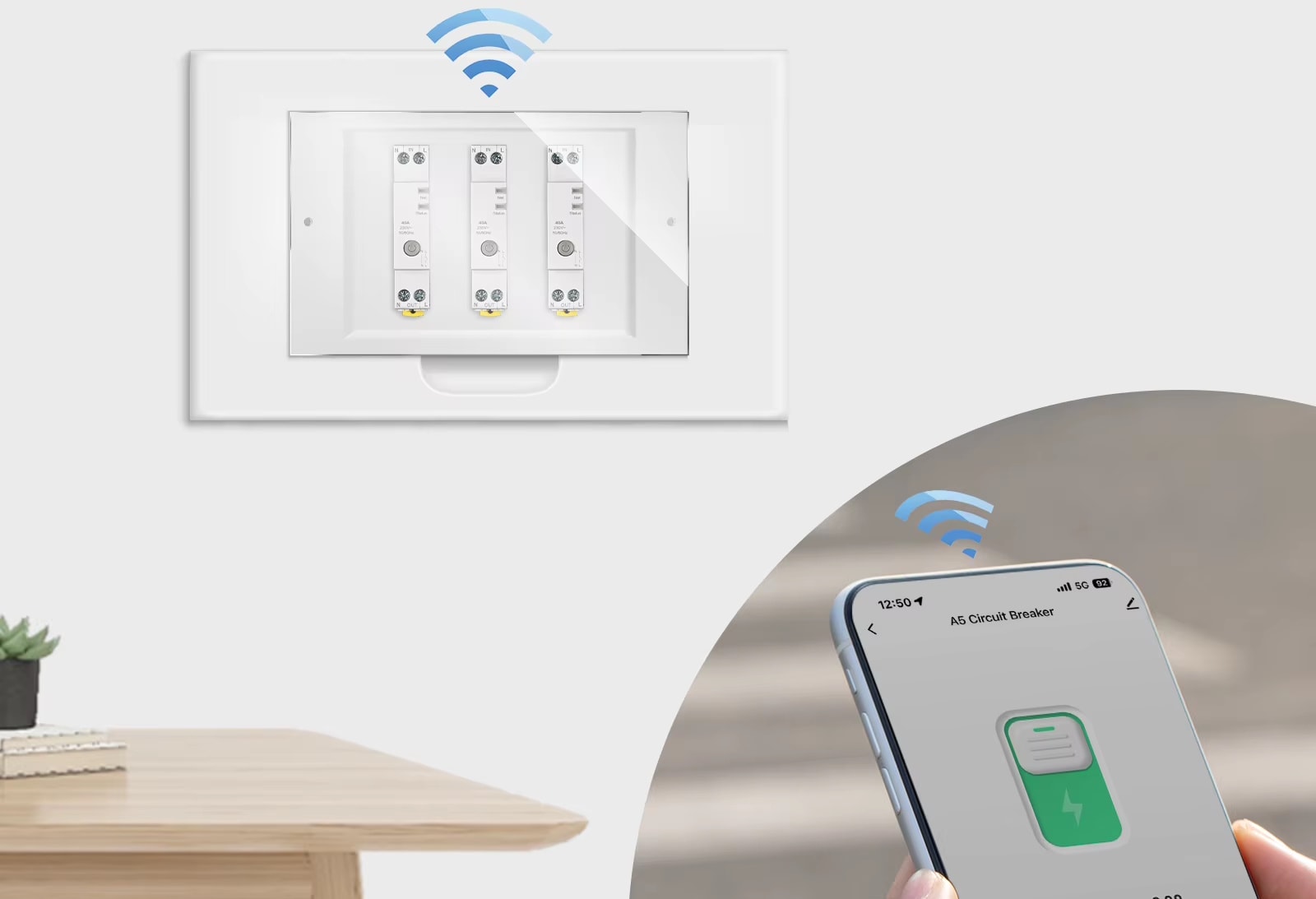 Inteligentny przekaźnik 63A Wi-Fi Tuya do automatyki domowej