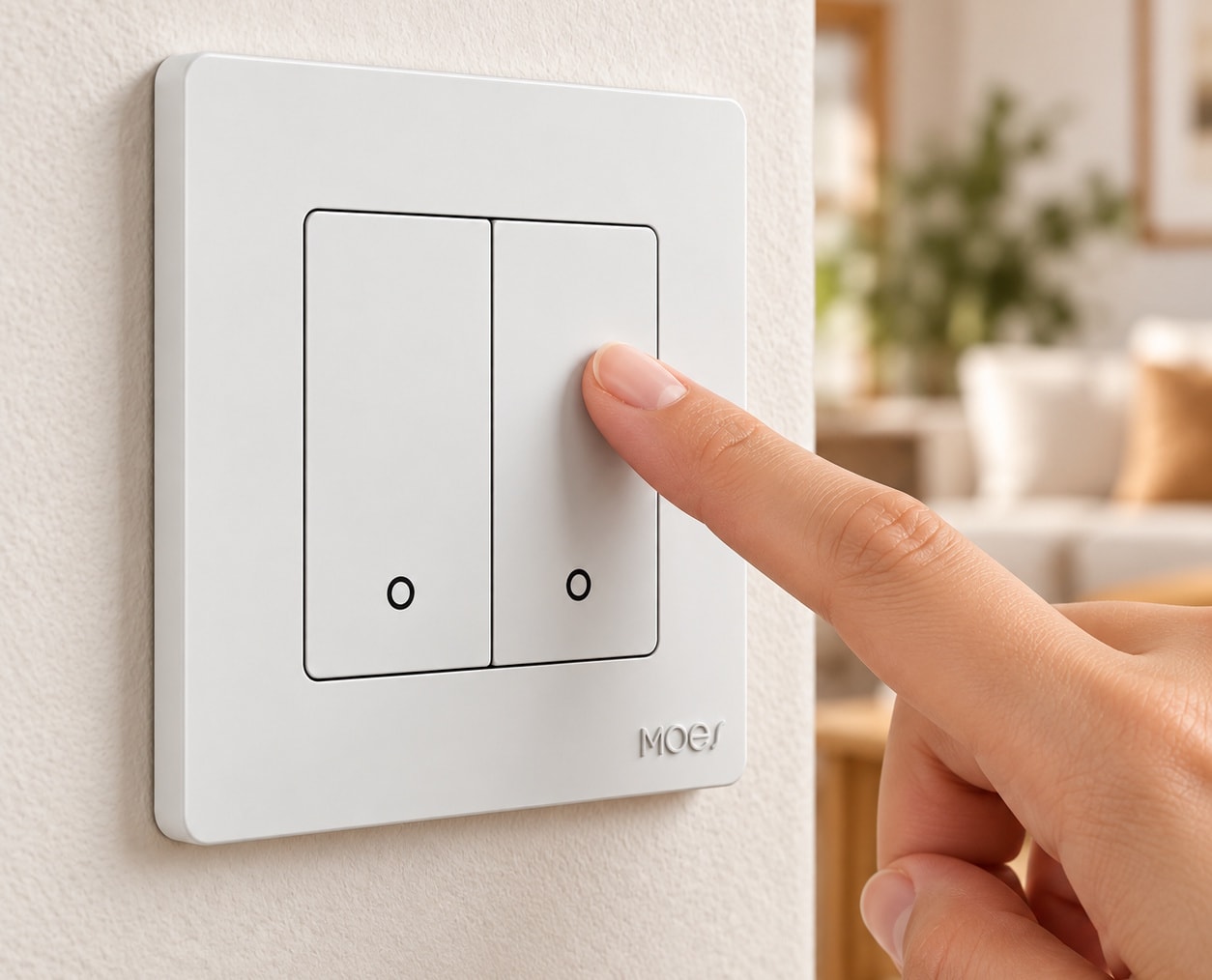 Pilot Zigbee Tuya Moes 2-kanałowy sterownik scen z obsługą 6 akcji