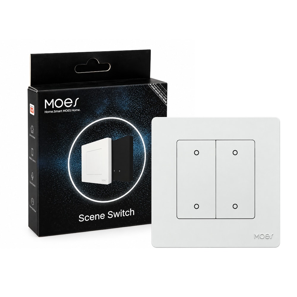 Zawartość zestawu pilot Zigbee Tuya Moes