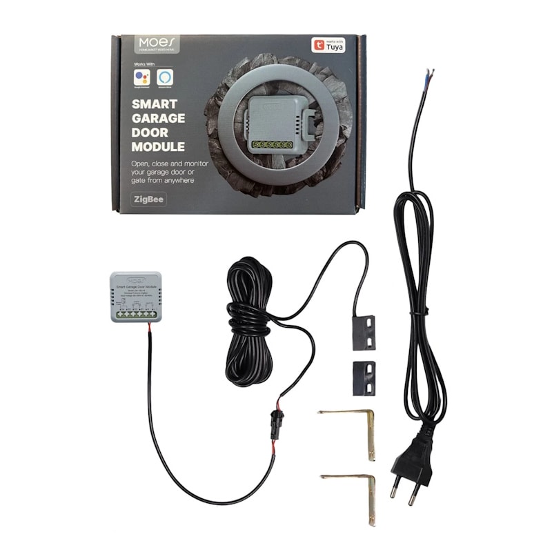 Zawartość zestawu sterownika bramy Zigbee MOES ZM-102-M