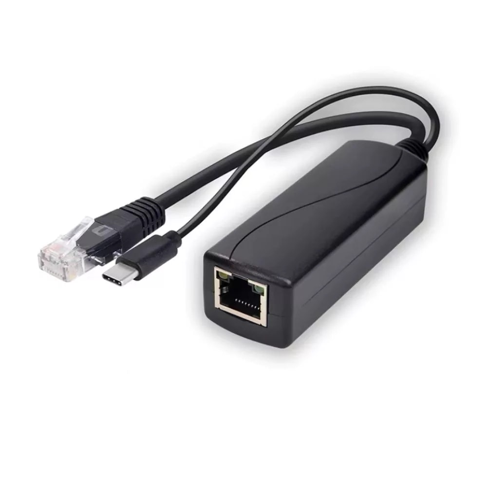 Splitter PoE SMLIGHT 100Mb z wyjściem USB-C i RJ45