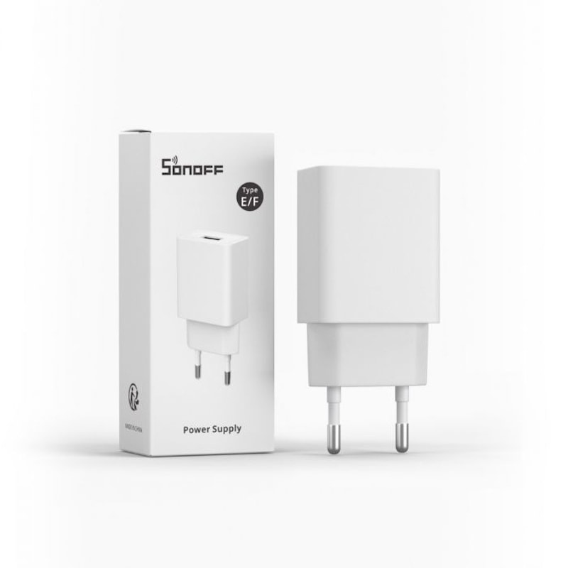 Zawartość zestawu — zasilacz sieciowy USB-A Sonoff GA-0502000V